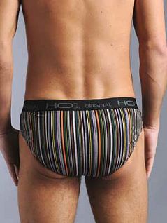 Мужские яркие трусы макси в разноцветную полоску HOM HO1Capri 01696cM9